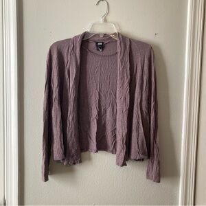 4/$10 - H&M Brown Open-Front Cardigan